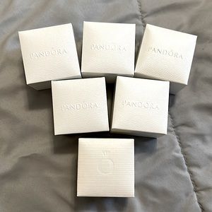 Lot of 6 Pandora charm gift box